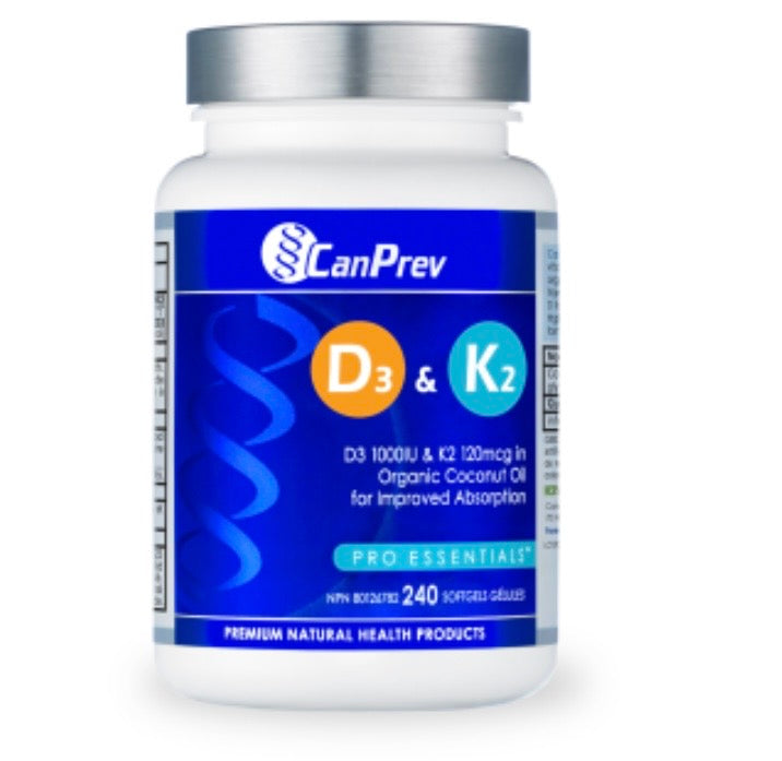 CanPrev Vitamin D3 + K2 – Advanced Daily Support