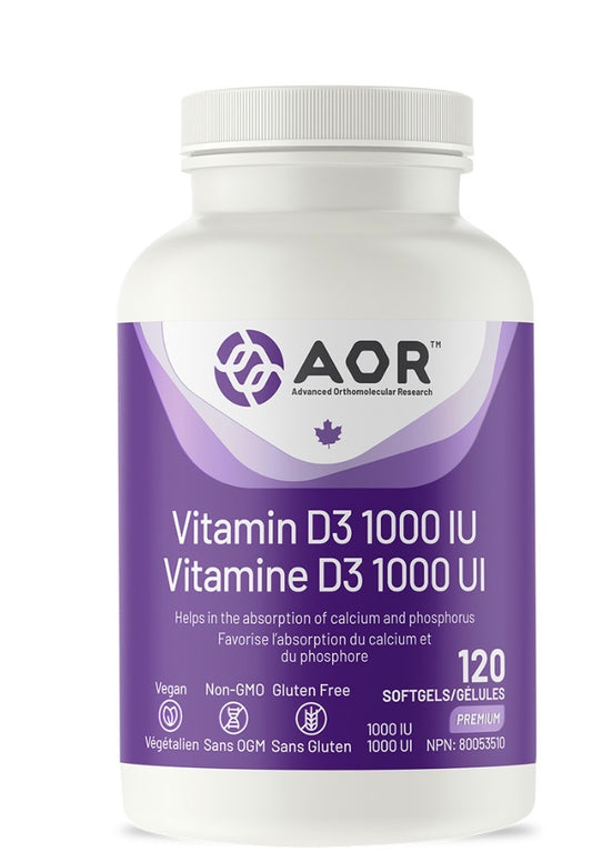 AOR Vitamin D3 – 1000 IU